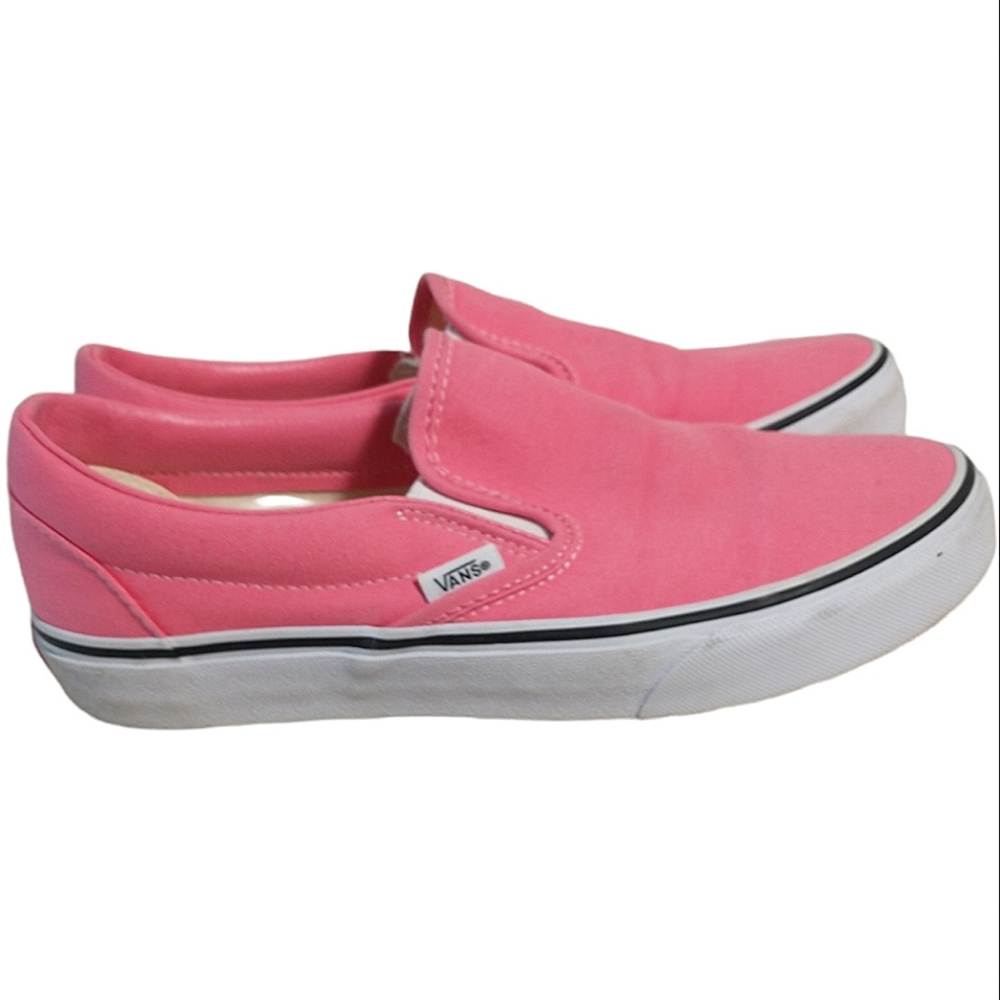 Van's classic slip-on Pink Lemonade sneakers 8.5